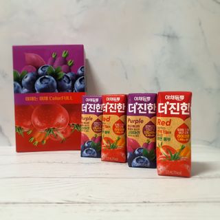 [롯데칠성] 야채듬뿍 더'진한 [롯데칠성] 야채는 이제 COLORFULL! 야채듬뿍  더 진한 레드 4개 +퍼플 4개 (총 8개) — 5점을 준 리뷰어가 2023년 6월 올린 사용 사진