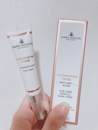 산수시 일루미네이팅 펄 영양 다크서클 스틱 아이 크림 케어 15ml — 5점을 준 리뷰어가 2021년 6월 올린 사용 사진