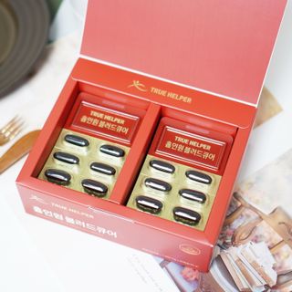 트루헬퍼 홀인원 블러드큐어 혈행+혈압+콜레스테롤 한번에 1박스 1개월 — 5점을 준 리뷰어가 2023년 2월 올린 사용 사진