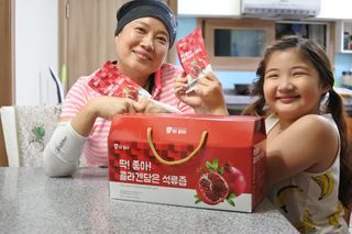 미쁨생활건강 콜라겐 담은 석류즙 70ml x 30포 — 5점을 준 리뷰어가 2021년 9월 올린 사용 사진