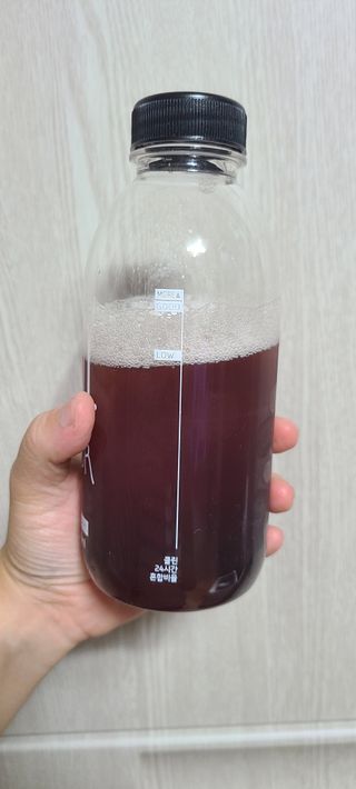 클린24시간 1BOX(5포) + 전용보틀(500ml) — 5점을 준 리뷰어가 2022년 9월 올린 사용 사진