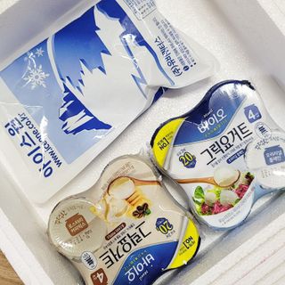 매일바이오 그릭요거트 오리지널 플레인 4개, 로스터리 커피믹스 4개 — 2점을 준 리뷰어가 2021년 12월 올린 사용 사진