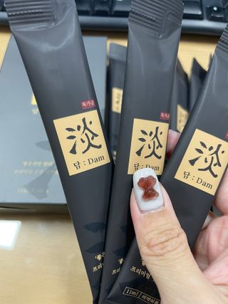 담소은 자극없는 무알콜 휴대용 한방가글 스틱 가글담 — 5점을 준 리뷰어가 2022년 10월 올린 사용 사진
