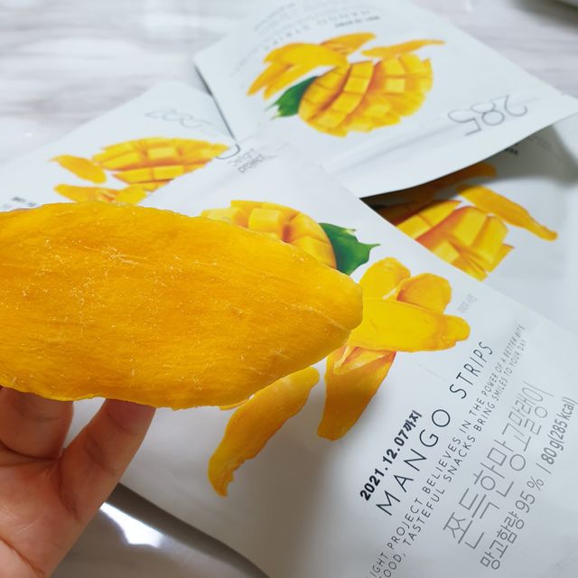 쫀득한 망고말랭이 5입 기획상품 리뷰 사진