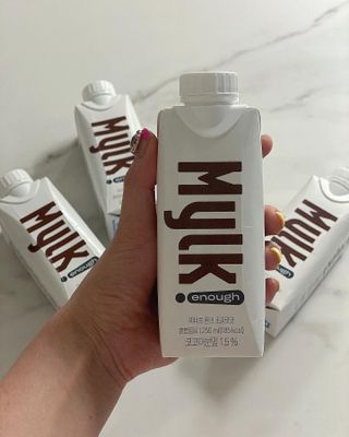 이너프 뮐크 초콜릿맛 — 5점을 준 리뷰어가 2022년 10월 올린 사용 사진