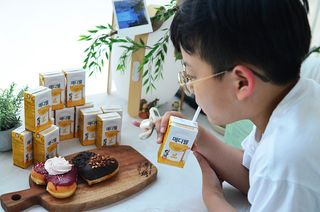 메디웰 페디아드링크 미니 바나나맛 — 5점을 준 리뷰어가 2022년 5월 올린 사용 사진