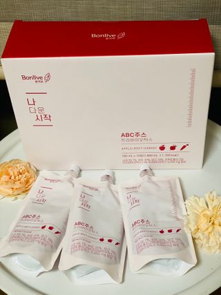 본리브 나 다운 시작 ABC주스 프리바이오틱스 — 5점을 준 리뷰어가 2021년 1월 올린 사용 사진