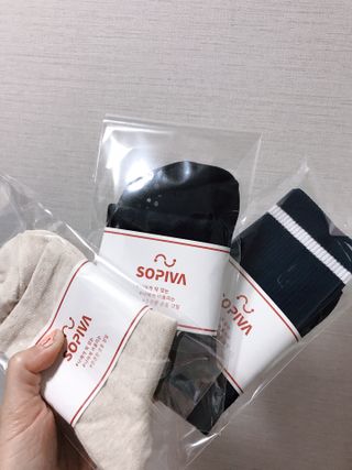 SOPIVA 소피바 요가,필라테스 양말 — 5점을 준 리뷰어가 2021년 6월 올린 사용 사진