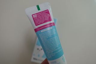 닥터데디스 안심무불소 베이비치약 60g + 여행용 미니 치약 15g — 5점을 준 리뷰어가 2022년 7월 올린 사용 사진