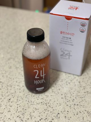 클린24시간 1BOX(5포) + 전용보틀(500ml) — 4.5점을 준 리뷰어가 2022년 12월 올린 사용 사진