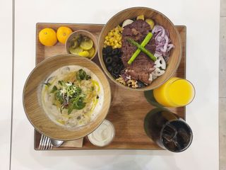코끼리 더 샐러드 카페 뚝섬점 [코끼리 더 샐러드 카페] 공팔리터 set 뚝섬유원지점 — 5점을 준 리뷰어가 2022년 1월 올린 사용 사진
