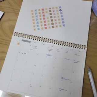리훈 곰부 체크리스트+ 곰부 리무버블스티커 1장 — 5점을 준 리뷰어가 2021년 4월 올린 사용 사진