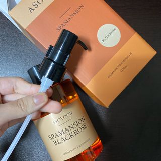 아소윤 건조하고 지친 피부에 힐링을 기분좋은 향기 스파맨션 바디오일 마사지오일 5종 중 1개 랜덤발송-2 — 5점을 준 리뷰어가 2021년 10월 올린 사용 사진
