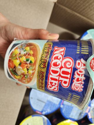 NISSIN 닛신 컵누들  4종 - 씨푸드오리지날, 씨푸드 스파이시, 씨푸드 커리, 씨푸드 XO소스 — 5점을 준 리뷰어가 2023년 1월 올린 사용 사진