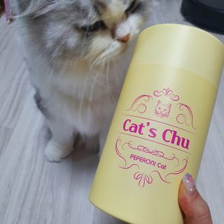 페페로니 잘 먹는 캣츄 - 무항생제 닭고기 24개입 — 5점을 준 리뷰어가 2021년 7월 올린 사용 사진