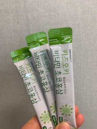 [이뮤니티플러스]우리아이 면역오키, 건강오키 _ 키즈오키 비타민초코홍삼 10포 1box — 4.5점을 준 리뷰어가 2022년 2월 올린 사용 사진