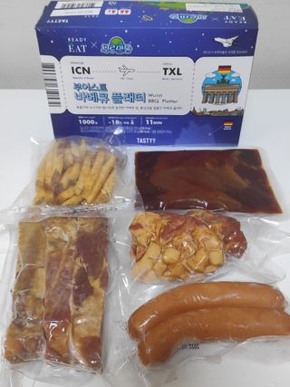 [테이스티나인] [레디잇x부루마불] 부어스트 바베큐 플래터 1000g — 4.5점을 준 리뷰어가 2022년 4월 올린 사용 사진