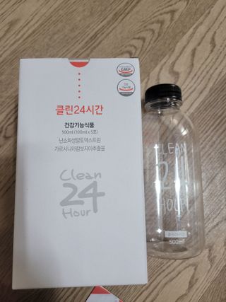 클린24시간 1BOX(5포) + 전용보틀(500ml) — 5점을 준 리뷰어가 2022년 8월 올린 사용 사진