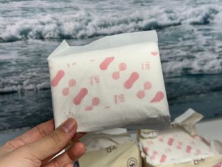 나우[템포] 템포 패드 내추럴 순면 생리대 SET(중형 슬림 + 대형 + 라이너) — 4점을 준 리뷰어가 2024년 4월 올린 사용 사진