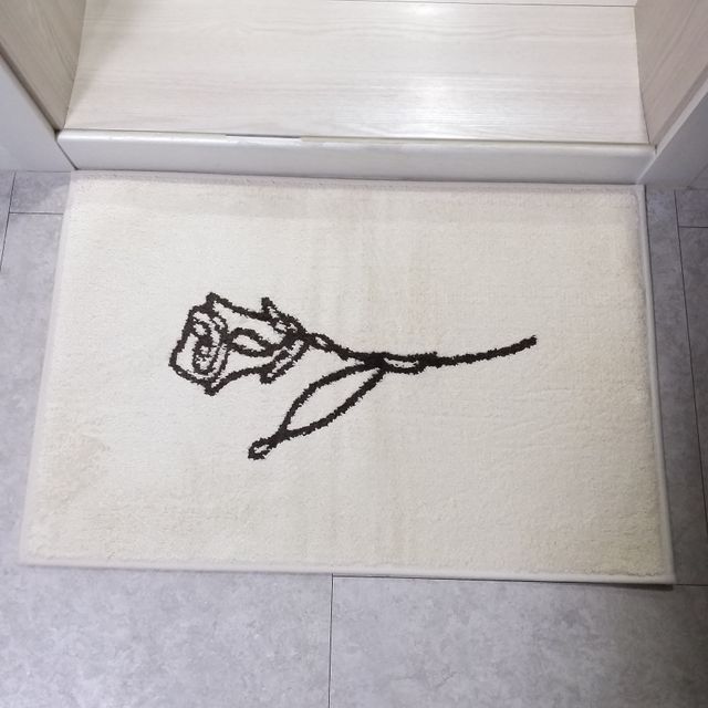 소소린 드로잉 디자인 발매트 현관 욕실 러그 리뷰 사진
