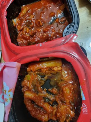 한성기업 무볼레 닭떡볶이+해물떡볶이 2종 세트 — 4점을 준 리뷰어가 2021년 10월 올린 사용 사진