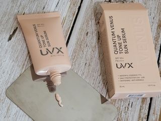UVX 퀀텀 비너스 맑은 톤업 선세럼 — 5점을 준 리뷰어가 2024년 2월 올린 사용 사진
