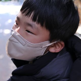 애니가드키즈 새부리형  소형L 5컬러 각 10매입 [크리미베이지, 코튼핑크, 블루레이크, 페일로즈, 민트그린] — 5점을 준 리뷰어가 2022년 2월 올린 사용 사진