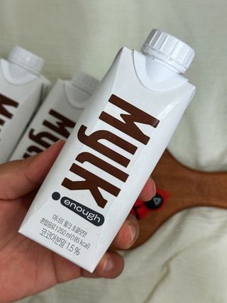 이너프 뮐크 초콜릿맛 — 5점을 준 리뷰어가 2022년 11월 올린 사용 사진