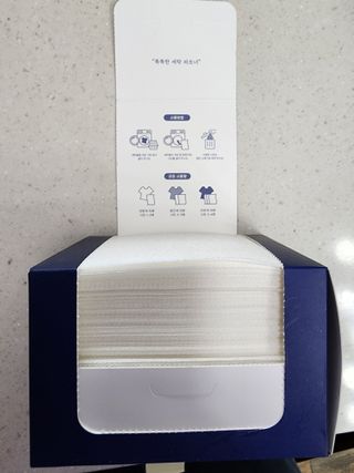 [올가드] 이염방지 세탁시트(100매입) 1BOX — 5점을 준 리뷰어가 2023년 2월 올린 사용 사진