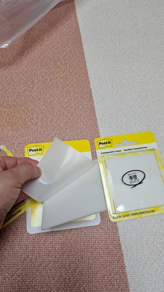 나우[3M] 포스트잇 노트 투명 메모지 30 매 (73mm x 73mm) X 2개 — 5점을 준 리뷰어가 2024년 7월 올린 사용 사진