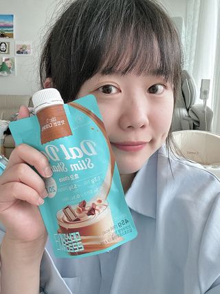달달슬림쉐이크 [블로그]달달슬림 맛있는 단백질 쉐이크 파우치 다이어트 식사대용 프로틴 파우더 보충제 — 5점을 준 리뷰어가 2025년 10월 올린 사용 사진