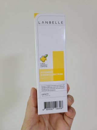 랑벨 비타 에너지 잡티 크림 75ml (피부 속 기미완화크림) — 5점을 준 리뷰어가 2022년 5월 올린 사용 사진