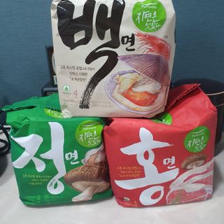 [풀무원] 자연은맛있다 정면, 백면, 홍면  세트 — 5점을 준 리뷰어가 2021년 4월 올린 사용 사진