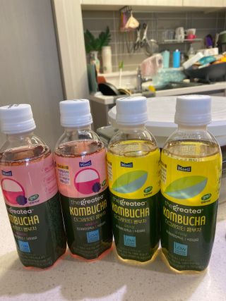 더그레잇티 콤부차 [매일유업] 더그레잇티 44kcal 콤부차 300ml *12개입 (오리지널 6개+베리리치 6개) — 5점을 준 리뷰어가 2023년 7월 올린 사용 사진