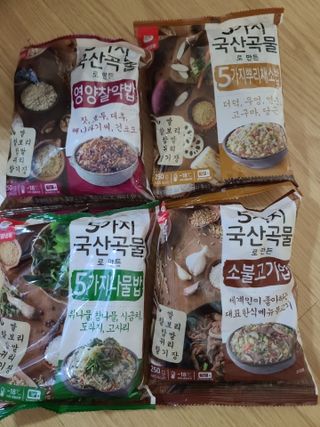 천일식품 5가지 국산 곡물로 만든 5가지 나물밥 — 5점을 준 리뷰어가 2021년 5월 올린 사용 사진