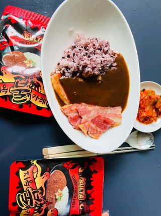 불타 지옥불카레 불지옥맛 180g x 3봉 — 5점을 준 리뷰어가 2021년 6월 올린 사용 사진