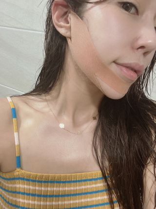 아이디플라코스메틱 아이디 페이스핏 마이너스 밴드 v2 — 5점을 준 리뷰어가 2022년 5월 올린 사용 사진