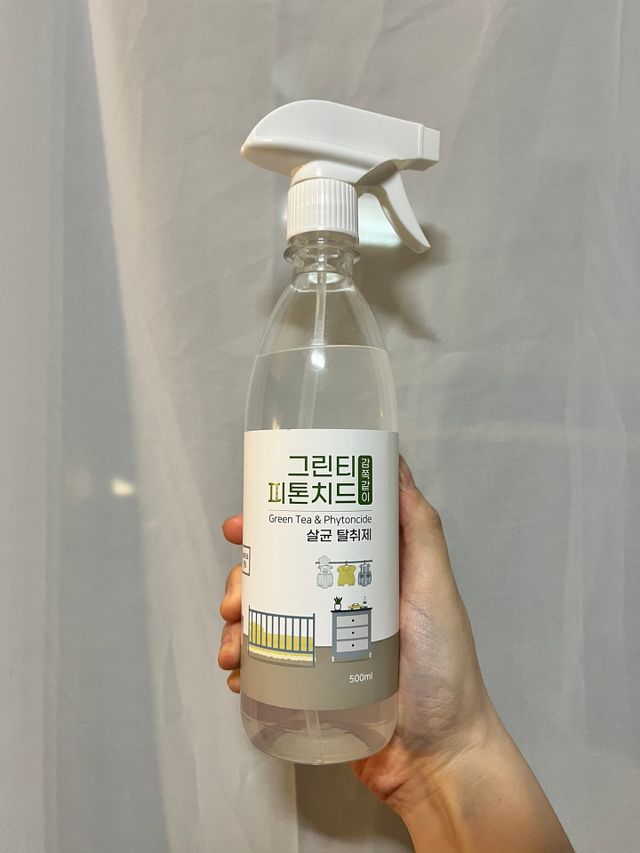 [엠메이데이] 그린티 피톤치드 감쪽같이 500ml + 손소독액 50ml 리뷰 사진