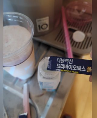 메이준뉴트리 더블액션 프리바이오틱스 플러스+ — 5점을 준 리뷰어가 2021년 4월 올린 사용 사진