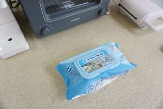 햅스 세균없는 주방 대형 2팩, HAPS sanitizer wipe — 4점을 준 리뷰어가 2022년 2월 올린 사용 사진