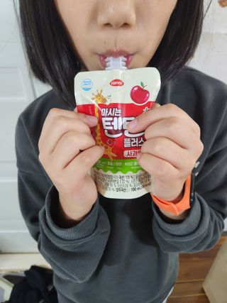 나우캠페인용 [한미사이언스] 우리 아이 튼튼, 엄마 마음 든든! 마시는텐텐 플러스 (100ml*10입) — 5점을 준 리뷰어가 2023년 12월 올린 사용 사진