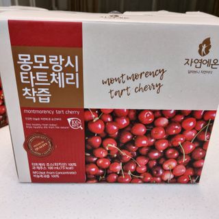자연에온 몽모랑시 타트체리 착즙 100mL 10개입 2BOX — 5점을 준 리뷰어가 2021년 1월 올린 사용 사진
