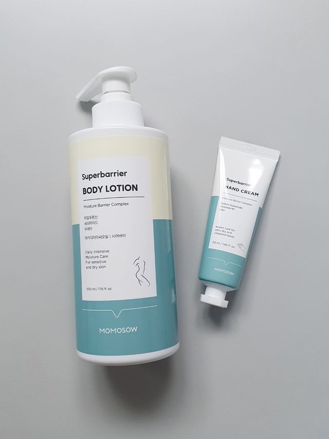 모모쏘우 슈퍼배리어 바디로션+핸드크림 리뷰 사진