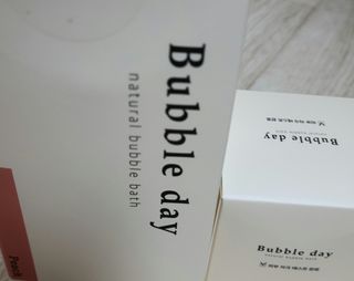 버블데이 아로마/과일 거품 입욕제 — 4점을 준 리뷰어가 2021년 7월 올린 사용 사진