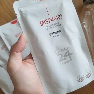 클린24시간 1BOX(5포) + 전용보틀(500ml) — 3.5점을 준 리뷰어가 2023년 7월 올린 사용 사진