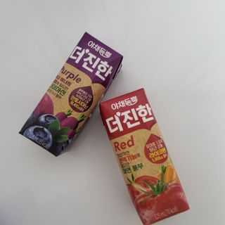 [롯데칠성] 야채듬뿍 더'진한 [롯데칠성] 야채는 이제 COLORFULL! 야채듬뿍  더 진한 레드 4개 +퍼플 4개 (총 8개) — 5점을 준 리뷰어가 2023년 6월 올린 사용 사진