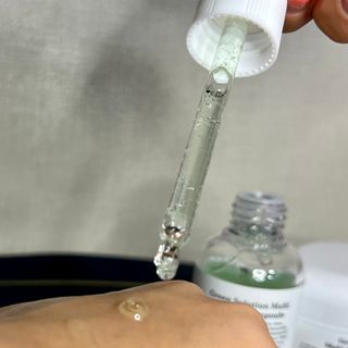 [녹산] 그린 솔루션 멀티 수분 앰플 + 그린 솔루션 멀티 수분크림 — 5점을 준 리뷰어가 2022년 10월 올린 사용 사진