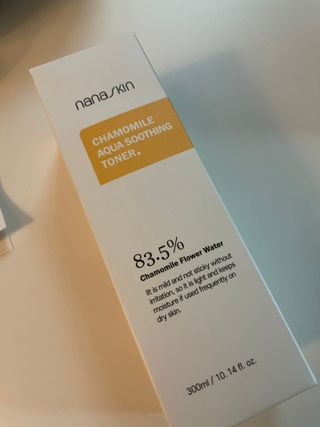 나나스킨 캐모마일아쿠아수딩토너 — 5점을 준 리뷰어가 2021년 6월 올린 사용 사진