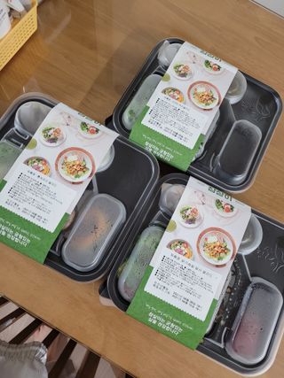 참살이도시락 작심삼일 샐러드도시락 3개 맛보기 새벽배송 또는 택배배송 — 5점을 준 리뷰어가 2021년 9월 올린 사용 사진