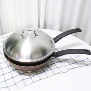 모멘토 마론 프라이팬 26cm 3종 (26cm팬/26cm웍팬/호환 스티머+돔뚜껑) — 5점을 준 리뷰어가 2022년 9월 올린 사용 사진